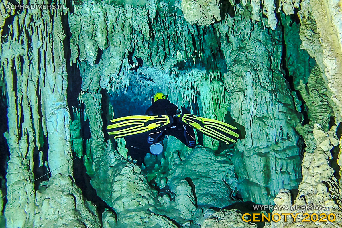 meksyk cenoty nurkowanie jaskiniowe alpha-divers kurs nurkowania jaskiniowego z przewodnikiem
